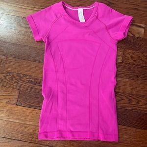 Cute hot pink tight shirt